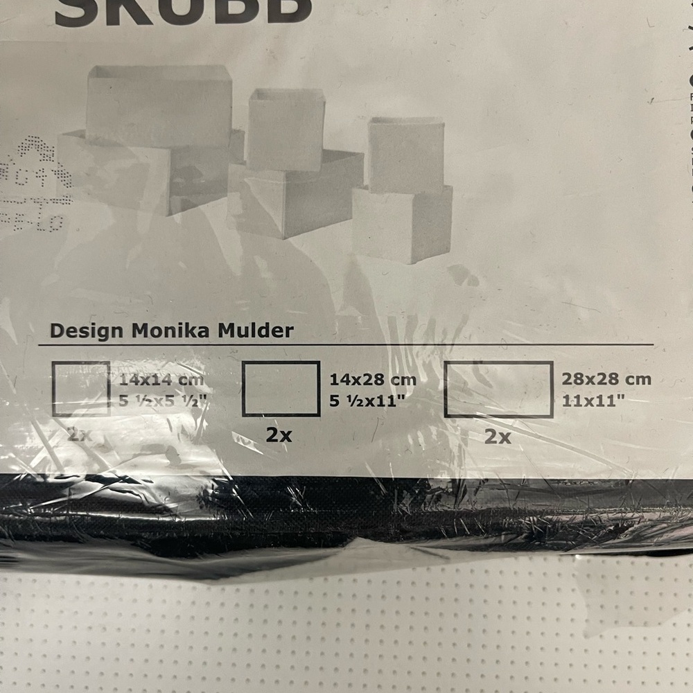 IKEA SKUBB Black Organizer Set - Picture 2 of 3